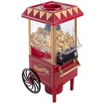 Air Popper Popcorn Maker โ Vintage-Style Countertop Popper Machine with 6-Cup Capacity by Great Northern Popcorn Company (Red)