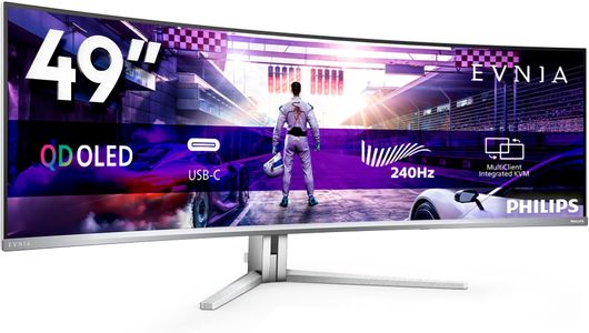 Philips Evnia 49" Curved OLED Gaming Monitor – DQHD, 240Hz, HDR400, USB-C