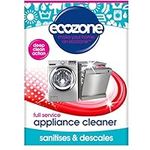 Ecozone Full Service Appliance Cleaner, Washing Machine & Dishwasher Maintenance, Ultra Deep Machine Clean, Sanitiser Deodoriser & Descaler, Limescale Remover Detergent, Natural Vegan Eco Friendly