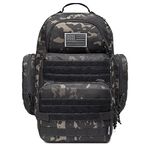 Diaper Bag Backpack for Dad, DBTAC Tactical Travel Baby Bag for Men w/Changing Pad, Insulated/Wipe Pockets, Stroller Straps (Black Camo)