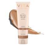VITA LIBERATA Body Blur Medium 100ml – Instant Fake Tan & Body Makeup, Wash Off Self Tan, Skin Blurring Coverage for Imperfections, Transfer Resistant Medium Glow