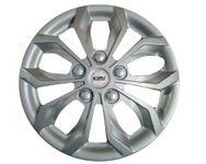 Kunj Autotech 14 Inch Wheel Cover Cap for all vehicles with Rim Size 14 Inch Silver Color - Set of 4 Pcs