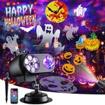 Brighter Christmas Decorations Projector Lights Outdoor 2023 Upgrade, Display 8 Patterns at a Time, 8 Themes Holiday Projector Light Show Outdoor
