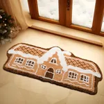 Phantoscope Christmas Shaped Area Rug Plush Decorative Rug for Bathroom