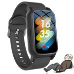 Vexorium Fall Detection Smart Watch for Elderly with GPS, SOS Emergency Button, Waterproof Dementia Tracker, HD Voice Call, Alzheimer Safety Alert Device,Black