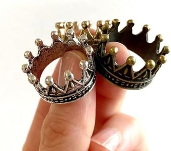 Metal Doll Crown Dollhouse Miniature 1/12 Scale (Bronze)