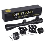 Goetland Air Rifle Scope 3-9x40 EG Red Green Illuminated Crosshair SFP Mounts for Air Gun Airsoft Crossbow Hunting Tactical