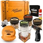Cocktail Smoker Kit with Torch & Wood Chips - Premium Set, USA Oak Smoker - Old Fashioned Cocktail Kit for Whiskey - Bourbon Gifts for Men - Gift from Wife, Daughter, Son (with Butane)