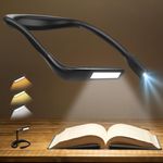 Book Light Reading Light Book Lamp for Reading in Bed - Book Lover Gifts for Women Men Dad Teenage, Eye-friendly Rechargeable LED Neck Booklight Book Accessories Cool Gadget Birthday Stocking Stuffers