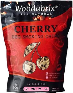 Woodabrix Copeaux de Bois de Cerisier I Les copeaux de Bois pour barbecue conviennent au Charbon de Bois, au gaz et aux barbecues/Fumeurs I 100% naturels et respectueux de l'environnement I 800 Gram