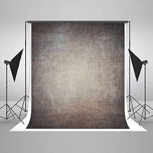 5ft(W) x7ft(H) Gray Canvas Portrait Photo Backdrop Muslin Studio Abstract Grunge Background Old Paper Photo Studio Booth Props for Photography Seamless Free Wrinkles