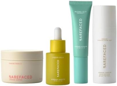 Barefaced Core Four - Toning Pads II, Liquid Gold, RetinAL Skin Therapy, Tinted SPF