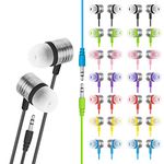 JustJamz Pack of 30 Bulk Headphones for Kids a Classroom Must Haves Multicolored Earbuds in-Ear 3.5mm Stereo Ear Plugs Bulk Kids Headphones for School