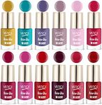 VERGE Colour Show Ultra Shine Nail Lacquer (NO CHIPPING & NO FADING) (Pack of 12) NON TOXIC AND PARABEN FREE (CS12_36)