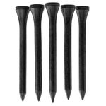 TH Golf Bamboo Golf Tees 70mm | Pack of 50 & 100 | Multiple Colour Options | Premium Eco Friendly Sustainable Durable Bamboo Golf Tees (Pack of 50, Black)