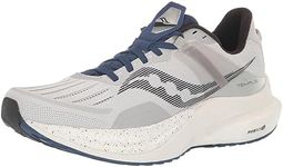 Saucony Men's Tempus Running Shoe, Concrete/Indigo, 11