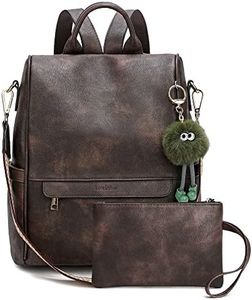 Love Deliver Mochila de cuero para mujer, diseño de moda, bolsas de hombro para mujer, mochila de viaje con muñequeras