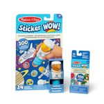 Melissa & Doug Sticker WOW! Astronaut Bundle: 24-Page Activity Pad, Sticker Stamper, Mini Activity Pad, 500 Stickers, Arts and Crafts Fidget Toy Collectible Character