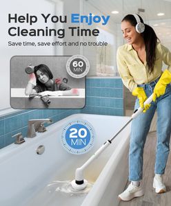 Electric Spin Scrubber – Waterproof Cordless Cleaning Brush