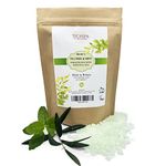 Techspa Tea Tree & Mint Paraffin Wax With Essential Oils Skin Therapeutic Treatment for Hands and Feet 1kg