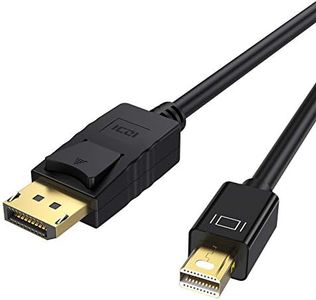 Mini DP to DP Cable, ICZI Bi-directional DisplayPort to Mini DisplayPort (Thunderbolt 2) 4k 60hz/1080p 144hz Ultra HD Resolution for MacBook Pro, New Surface 2017 and More - 10ft