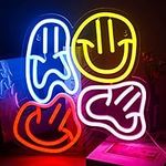 WEDXIXI Smile Faces Neon Sign Led C