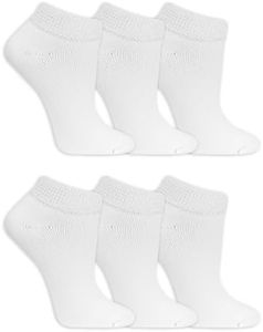 Dr. Scholl's Women's Diabetes & Circulator Socks - 4 & 6 Pair Packs - Non-binding Comfort and Moisture Management, White, 4-10