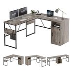 Shaped Desks With Storage Cabinets