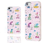 ARTIOSIT for iPhone SE 2022 2020 Case,iPhone 8 7 Case,iPhone 6S 6 Case for Girl Women Men, Slim Soft TPU Cases Cover for iPhone SE 3rd 2nd 8/7 6S/6,Cute Cartoon Animal Dinosaur in Car Summer