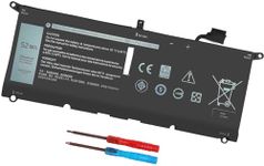 DXGH8 7.6V 52Wh Battery for Dell XPS 13 9370 9380 2019 Inspiron 13 7390 7391 2-in-1 5390 5391 7490 Latitude 3301 E3301 Vostro 5390 5391 Series 0H754V H754V G8VCF G8VCF6C HK6N5 P113G001 P82G P82G001