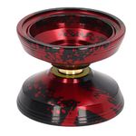 Professional Unresponsive Yoyo, Aluminum Alloy Yo Yo with Glove and 3 Yoyo Strings for Kids Beginner, Replacement Unresponsive Ball Bearing for Advanced Yoyo Players Competition (Red)