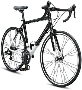 Schwinn Phocus 1400 Road Bike, 700c Bike for Men and Women, 14-Speed Drop Bar Road Bicycle, Lightweight Aluminum Frame, RigidFork, Caliper Brakes, Aerodynamic Riding Position, Bikes for Adults