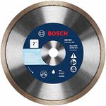 BOSCH DB769 7 In. Rapido Premium Continuous Rim Diamond Blade with 5/8 In. Arbor for Wet Cutting Applications in Glass Tile, Ceramic Tile