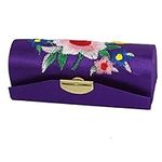 uxcell Women Floral Embroidered Lip