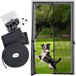 Fiberglass Mesh Magnetic Screen Door – Heavy Duty Self-Closing Hanging Door Net Screen with Magnet Closures – Available in 5 Colors and Many Sizes – Magnetic Door Screen by Sentry Screens