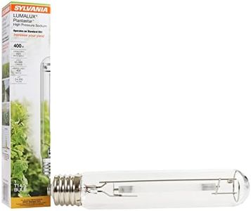 SYLVANIA 400W Plantastar High Pressure Sodium Grow Light, T14.5, 50,000 Lumens, E39 Base, 100 Volts, 2100K, Clear - 1 Pack (65308)