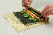 Professional Non-stick Sushi Mat Plastic Sushi Rolling Mat Sushi Mat Roller Makisu Sushi roller 10.5 in x 9.8 in