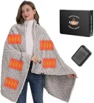 Shaggy Heated Throw Blanket with Po