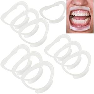 10 Pcs Lip Ring Retractor, Dental Grade Mouth Opener For Speak Out Games, Cheek Expansion Mouthpiece Game Tool For Party Hilarious Family Kids Fun Gaming