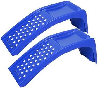 Car Ramps Set 8000lbs Auto Ramp, Max Lift Height 8 inch, Set of 2 Ramps (Blue, 36.42" L x 13.39" W x 11.81" H)