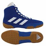 adidas Men's Tech Fall 2.0 Wrestling Shoe, Royal/White, 14