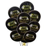 Atpata Funky Happy Fcking Birthday Birthday & Worst Party Ever 10pcs. Balloons - The Perfect Combo for Unfiltered Celebrations!