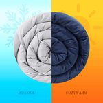 Allike Cooling Weighted Blanket 20 lbs - 60"x80" Double Queen Size with 2 Duvet Covers for Hot & Cold Sleepers All The Year Around for Adult Men, Women