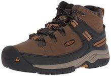 KEEN Kids' Targhee MID WP Hiking Boot, Black, 5 Big Kid