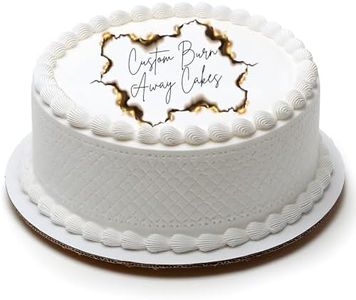 Edible Personalized, Custom, Pre-Printed, Edible Burnaway Paper Kit - Cake Decorating Kit for Any Message Reveals, Already Printed for Your Party, You Customize It