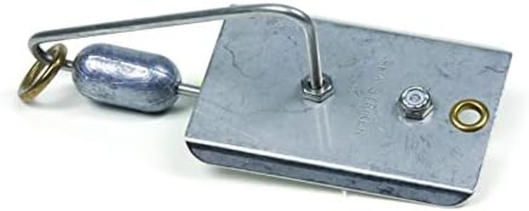 Sea Striker Planers | Fishing Planer with Stainless Steel Blade with Large Brass Ring, Silver