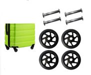 MyViradi Replacement and Repair 4 cm Rubber Wheel Travel Trolley Suitcases Wheels for Luggage Parts (4 Pcs)