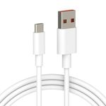 Sounce USB to Type C 120W Hypercharge Cable, 6A Fast Charging Cable with Up to 480 Mbps High-Speed Data Transfer & Sync Cord Compatible With All Xiaomi Smartphones and Devices, White (1 Meter)
