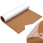 Geetery 24 x 100 Inches Self Adhesive Cork Roll Thickness with Adhesive Backing Cork Roll Cork Bulletin Board Message Board for Bulletin Board Door Signs and Floor Wall Decors DIY Craft (6mm)