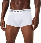 Emporio Armani Bodywear MEN'S KNIT TRUNK, White, X-Large